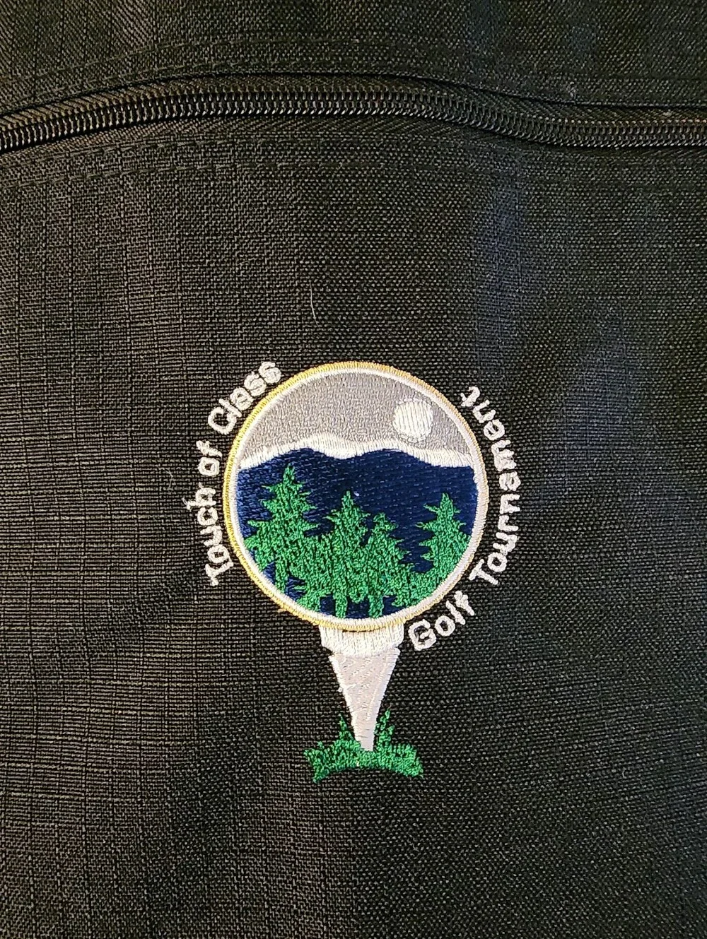New Unbranded Golf Shoe Travel Bag, Black, With A Touch Of Class Tournament Logo